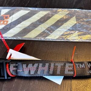 NEW Off-White Tie Down 150 CM  Nylon Industrial Black Belt SEALED WITH TAGS